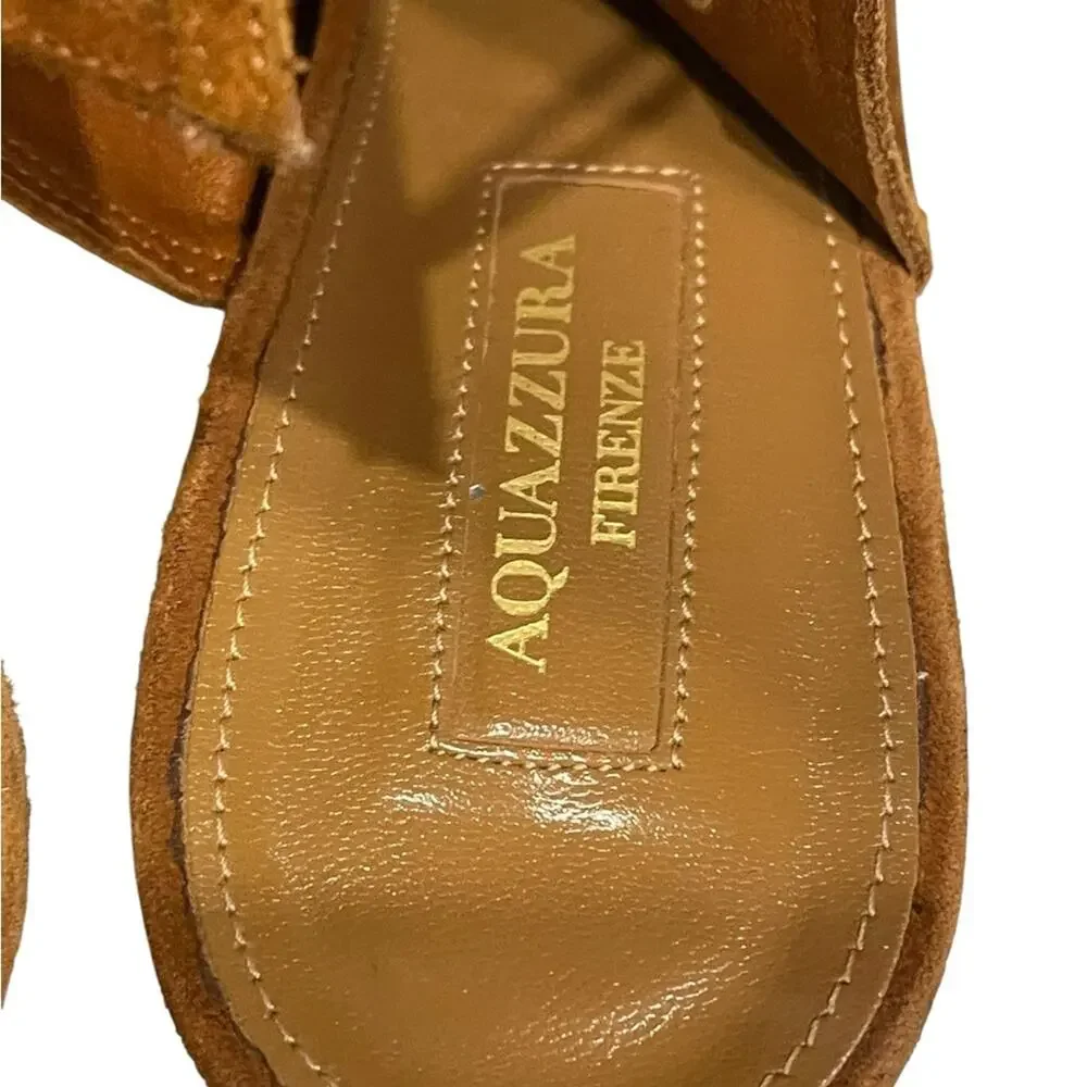 Aquazzura sexy thing suede wedge Size:40.5